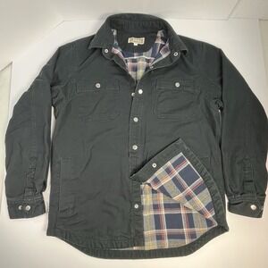 Duluth Trading Fire Hose Flannel Lined Jacket Men's Medium Black